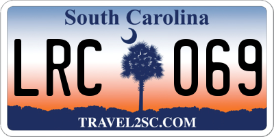 SC license plate LRC069