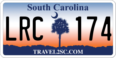 SC license plate LRC174