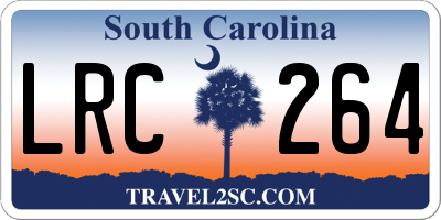 SC license plate LRC264