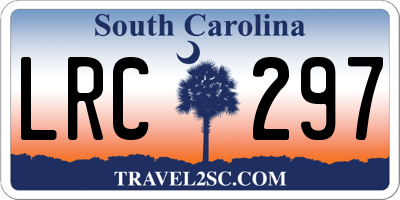 SC license plate LRC297