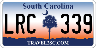 SC license plate LRC339