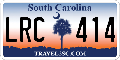 SC license plate LRC414