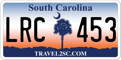 SC license plate LRC453