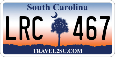 SC license plate LRC467