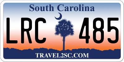 SC license plate LRC485