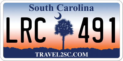 SC license plate LRC491