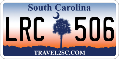 SC license plate LRC506