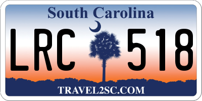 SC license plate LRC518