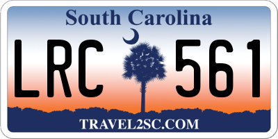 SC license plate LRC561