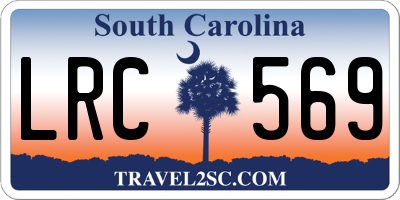 SC license plate LRC569