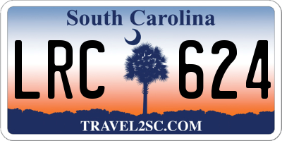 SC license plate LRC624