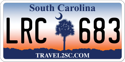 SC license plate LRC683