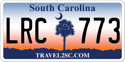 SC license plate LRC773
