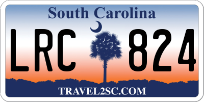 SC license plate LRC824
