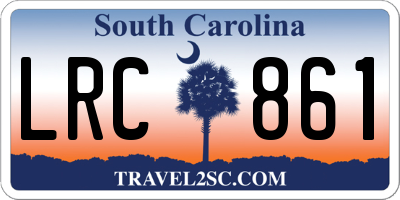 SC license plate LRC861