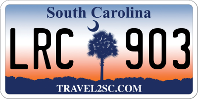 SC license plate LRC903