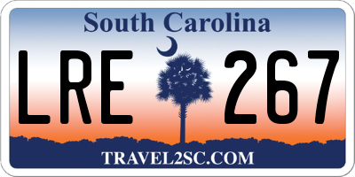 SC license plate LRE267