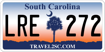 SC license plate LRE272