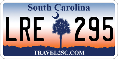 SC license plate LRE295