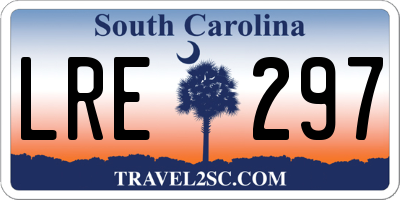 SC license plate LRE297
