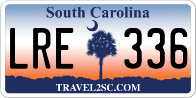 SC license plate LRE336