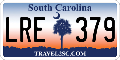 SC license plate LRE379
