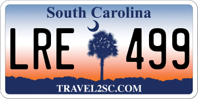 SC license plate LRE499