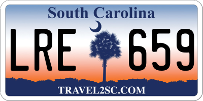 SC license plate LRE659