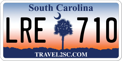 SC license plate LRE710