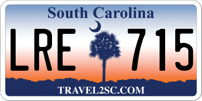 SC license plate LRE715