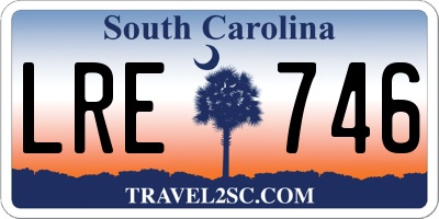 SC license plate LRE746