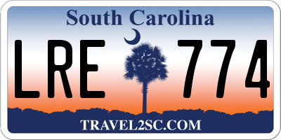 SC license plate LRE774