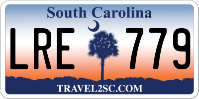 SC license plate LRE779
