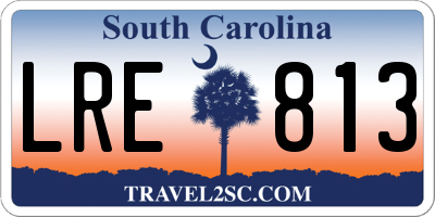 SC license plate LRE813