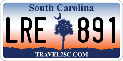 SC license plate LRE891