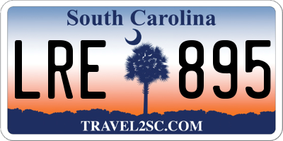 SC license plate LRE895