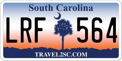 SC license plate LRF564