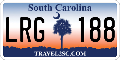 SC license plate LRG188