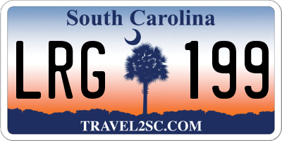 SC license plate LRG199