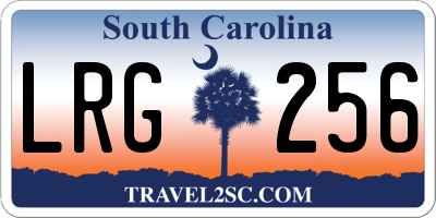 SC license plate LRG256
