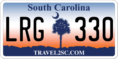 SC license plate LRG330