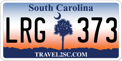SC license plate LRG373