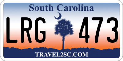 SC license plate LRG473