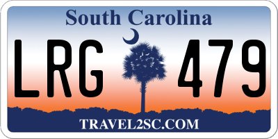 SC license plate LRG479