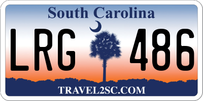 SC license plate LRG486