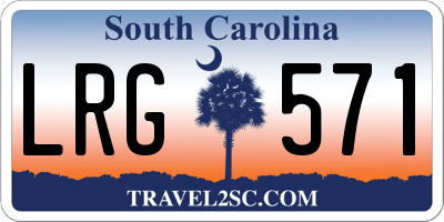 SC license plate LRG571