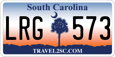 SC license plate LRG573