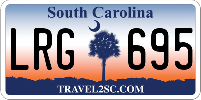 SC license plate LRG695