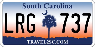 SC license plate LRG737