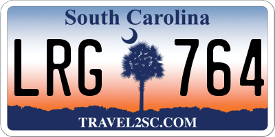 SC license plate LRG764